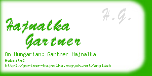 hajnalka gartner business card